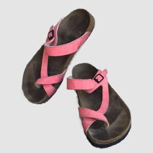 Birkenstock Birki’s Mayari Pink Salmon Sandals size 40 US 9